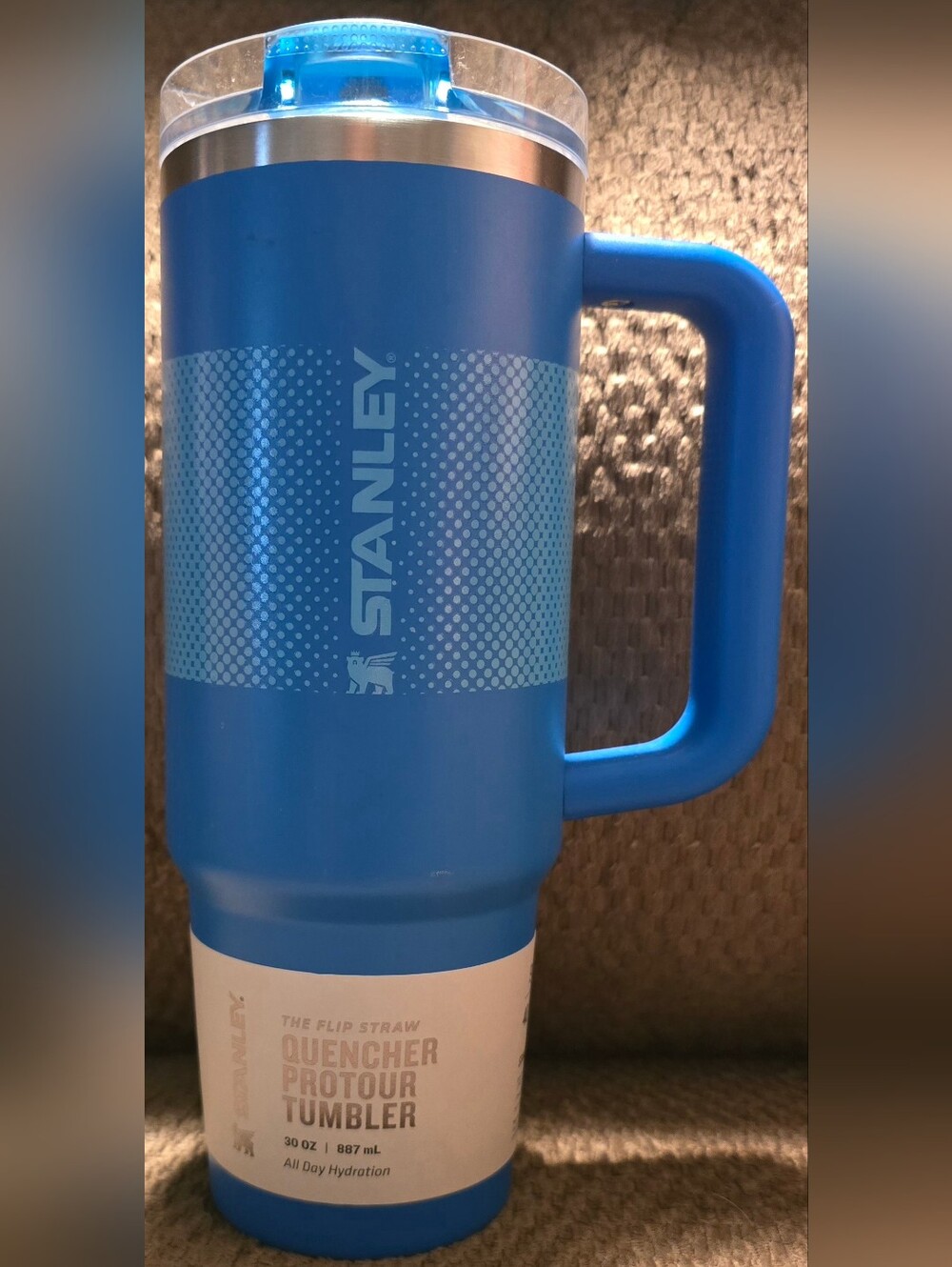 NEW Stanley 30oz Azure Pro Tour Travel Tumbler with Handle **Damaged Lid**
